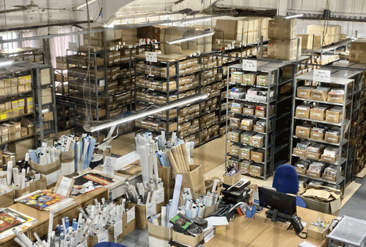 Our warehouse - we have a LOT of stock